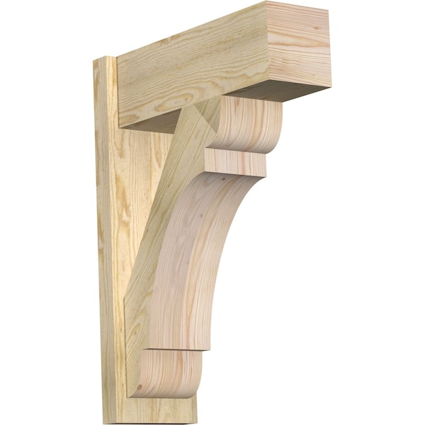 Ekena Millwork Olympic Block Rough Sawn Outlooker, Douglas Fir, 8"W x 22"D x 30"H OUT08X22X30OLY05RDF - main